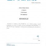 Błękitne logo Polamp - komponenty elektryczne i oświetlenie Polamp