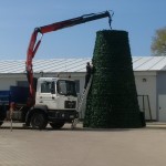 Duży zielony stożek - komponenty elektryczne i oświetlenie Polamp