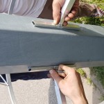 Stalowy stelaż z komponentami elektrycznymi - komponenty elektryczne i oświetlenie Polamp