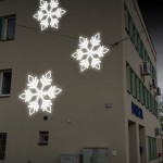 Cztery świecące płatki śniegu - komponenty elektryczne i oświetlenie Polamp