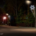 Oświetlenie uliczne z dekoracjami świątecznymi - komponenty elektryczne i oświetlenie Polamp
