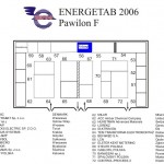 Widok planu pawilonu Energetab 2006 - komponenty elektryczne i oświetlenie Polamp