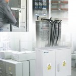 Regały z urządzeniami elektrycznymi i osprzęt oświetleniowy Polamp - komponenty elektryczne i oświetlenie Polamp