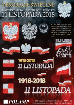 DEKORACJE ŚWIETLNE 11 LISTOPADA 2018