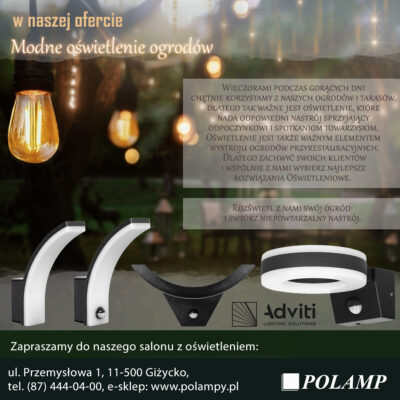 LAMPY OGRODOWE ZAPRASZAMY